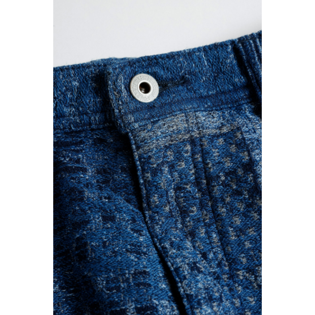 FDMTL BORO JAQUARD WIDE PANTS RINSE