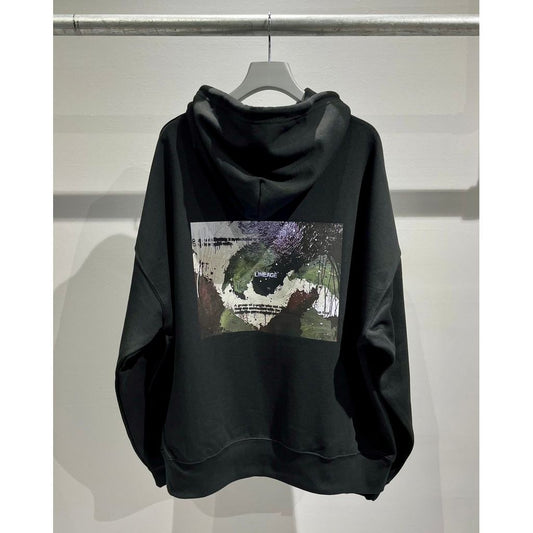 TSUTOMU MORIYA × LINEAGE CORE SP ABSTRACT HOODIE（BLACK）