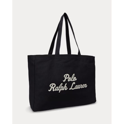 POLO RALPH LAUREN エンブロイダリー キャンバス トート（ BLACK）