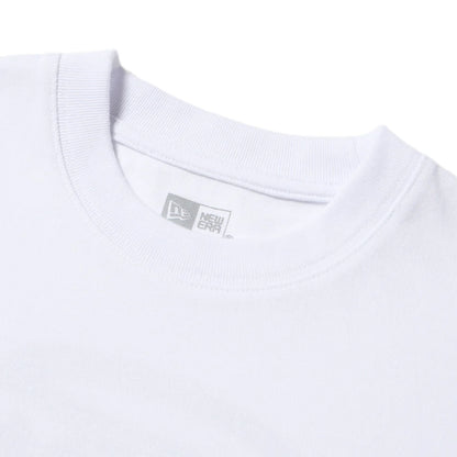 NEW ERA 長袖 オーバーサイズド コットン Tシャツ Tagging ホワイト