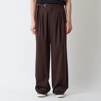 White Mountaineering SOLOTEX 4 TUCK WIDE PANTS