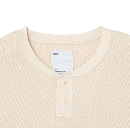ALONE Big Thermal Shirt Henry WHT