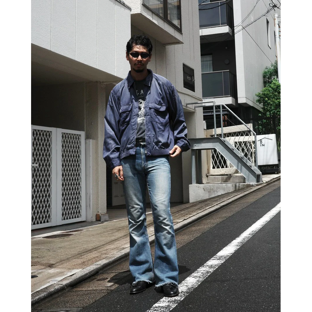ANACHRONORM RAYON DRIZZLER JACKET NAVY