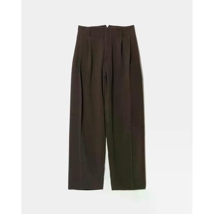 beautiful people triacetate double cloth side 2tuck pants