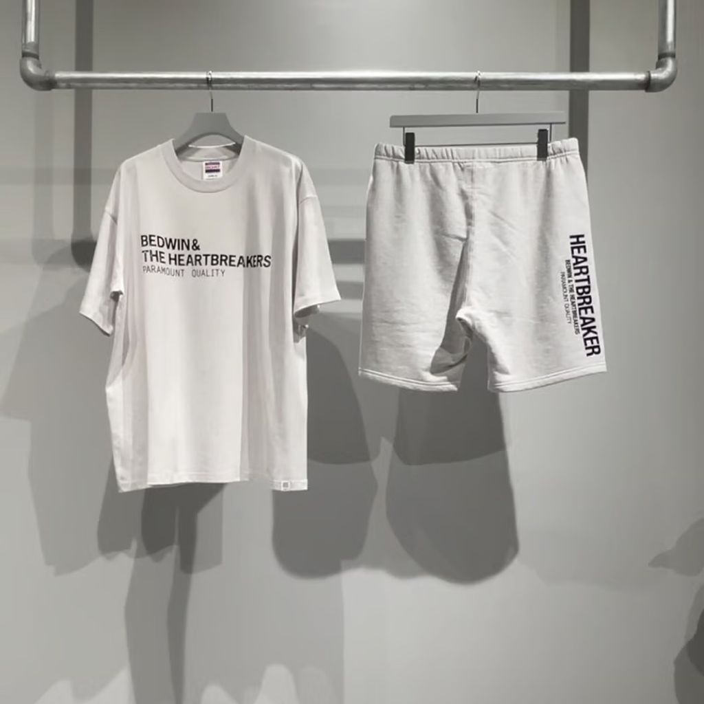 BEDWIN & THE HEARTBREAKERS LINEAGE Ex. SWEAT SHORTS （ASH GRAY）