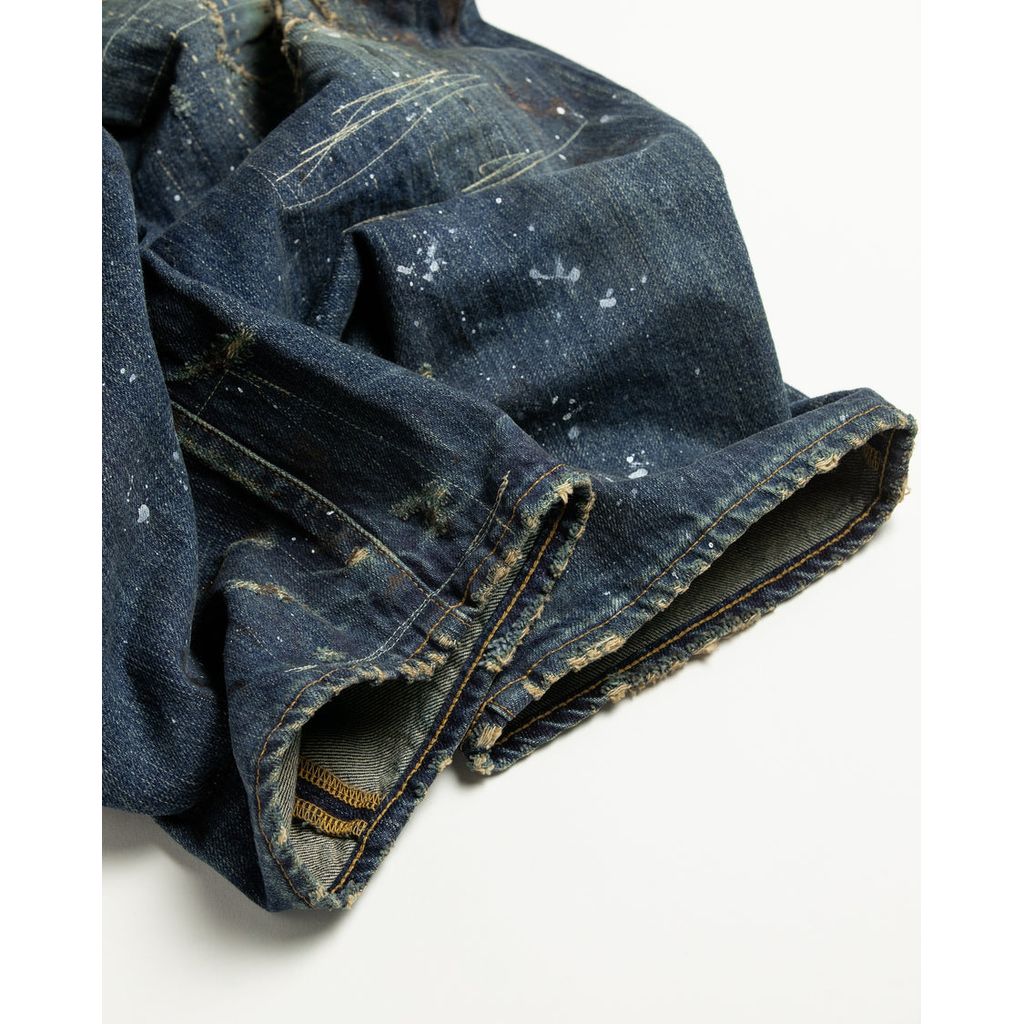 ANACHRONORM AN401 HARD REMAKED REGULAR TAPERED 5P PANTS INDIGO (REMAKE)