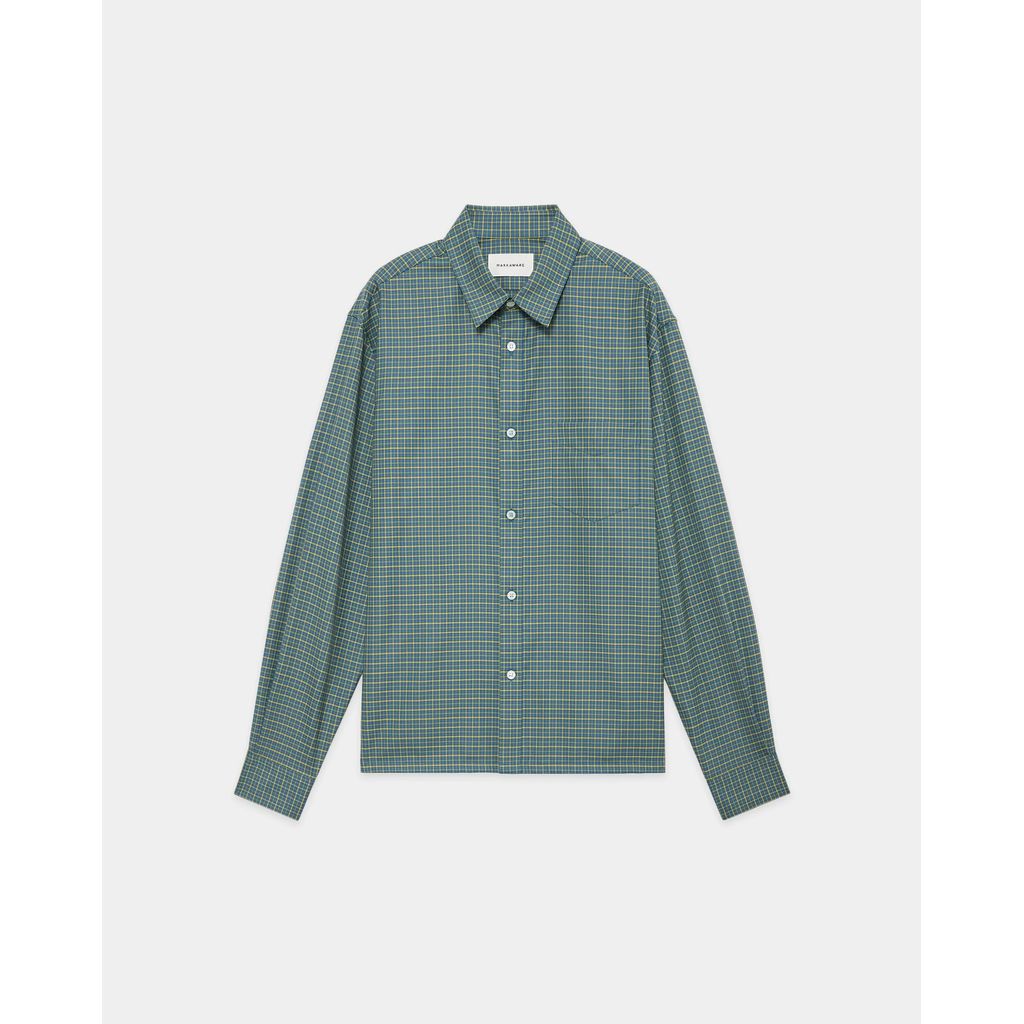 MARKAWARE Super 160s Washable Wool Oxford / Square Shirt