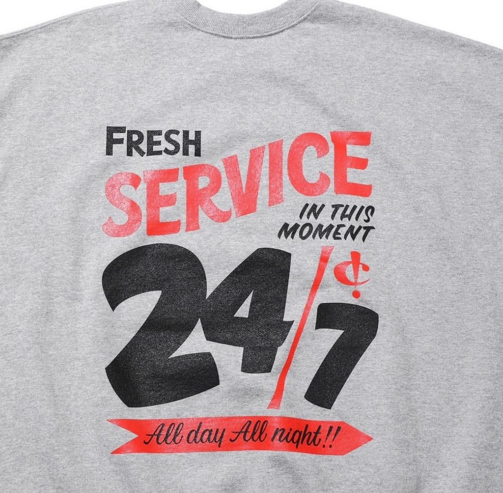 FreshService CORPORATE PRINTED CREW NECK SWEAT "All Day All Night"