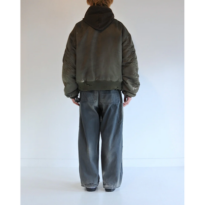 ANACHRONORM AN395 DIRTY NYLON MA-1 OLIVE