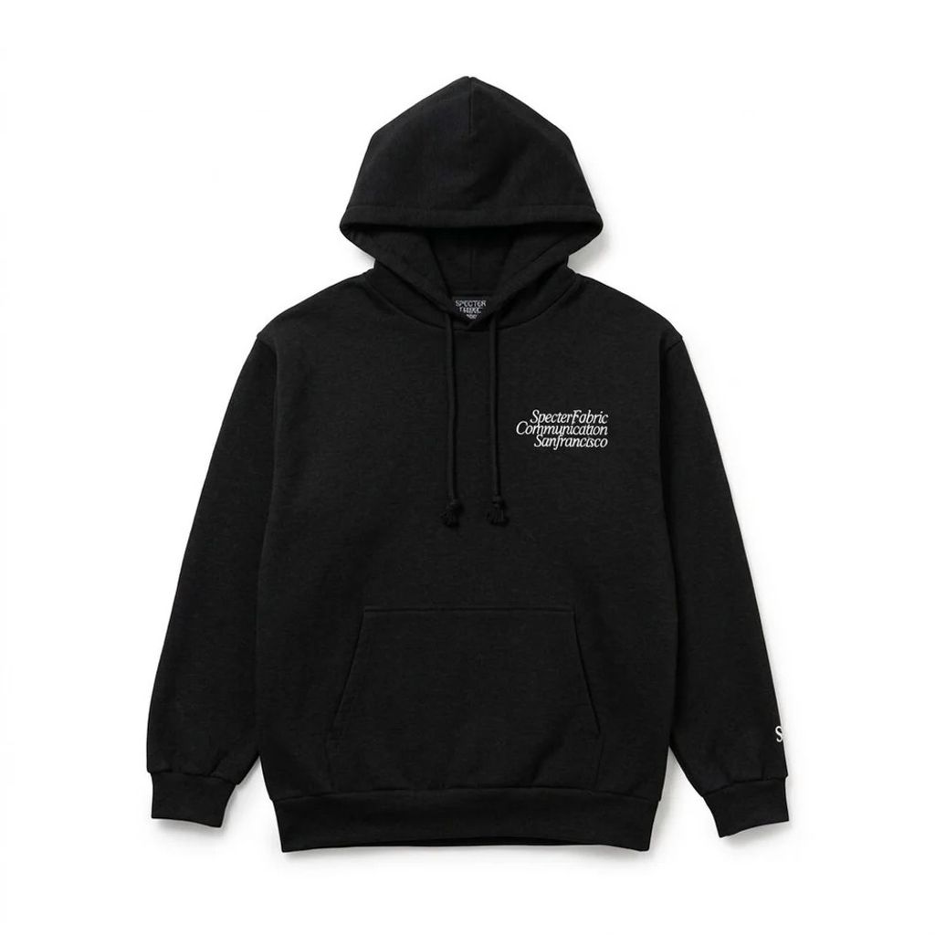 SPECTER FABRIC COMMUNICATION Sanfrancisco HOODIE Black