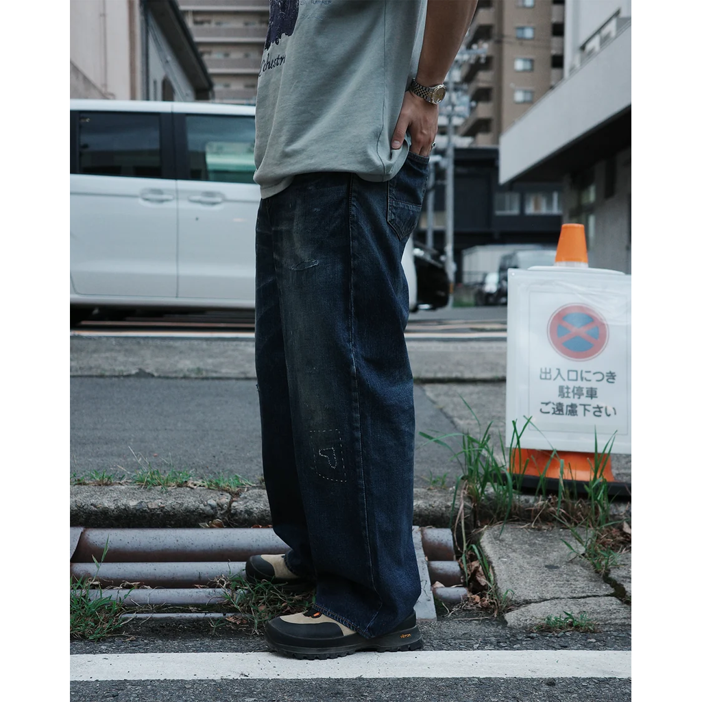 ANACHRONORM REMAKED WIDE 5P DENIM PANTS DARK INDIGO