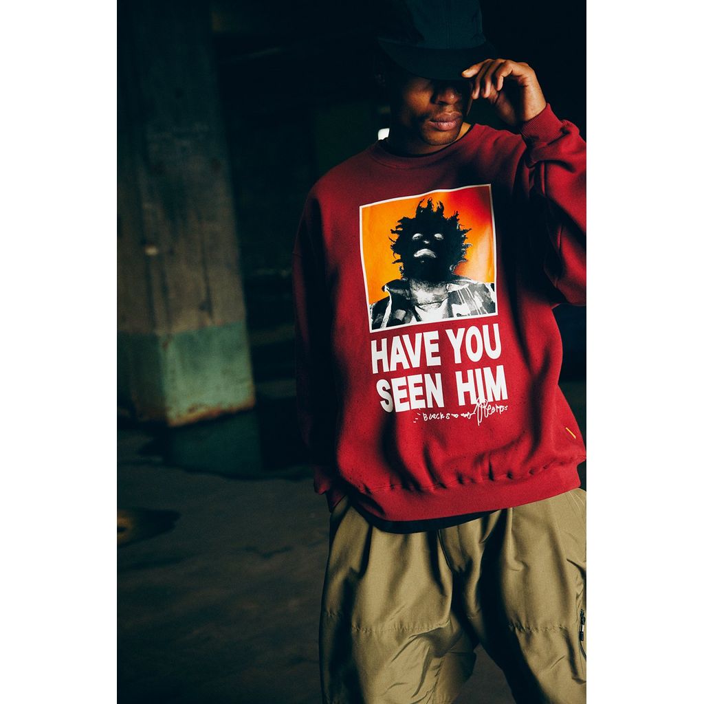 TIGHTBOOTH × KILLER BONG HAVE YOU SEEN HIM CREW SWEAT