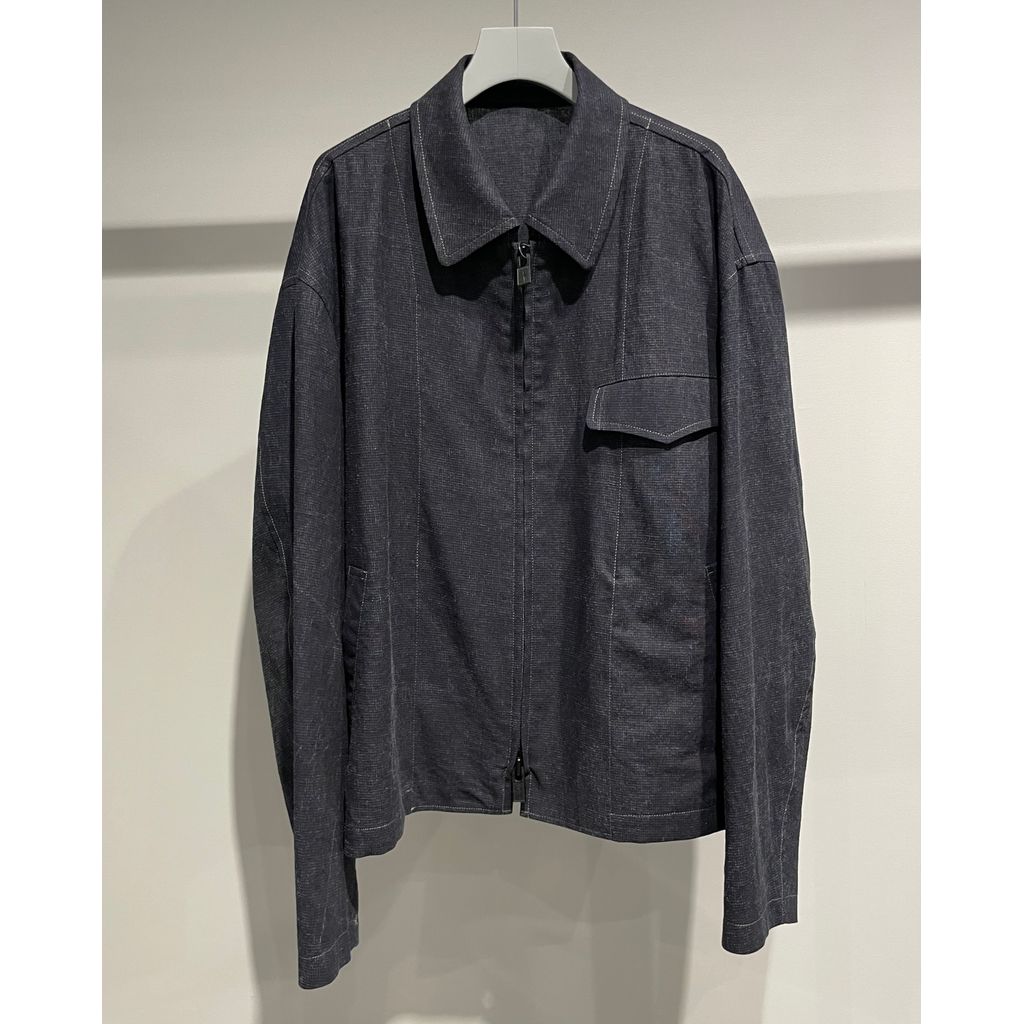 Y's for men INK-DYED HOUNDSTOOTH BLOUSON