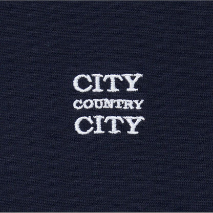 CITY COUNTRY CITY EMBROIDERD LOGO BORDER T-SHIRT