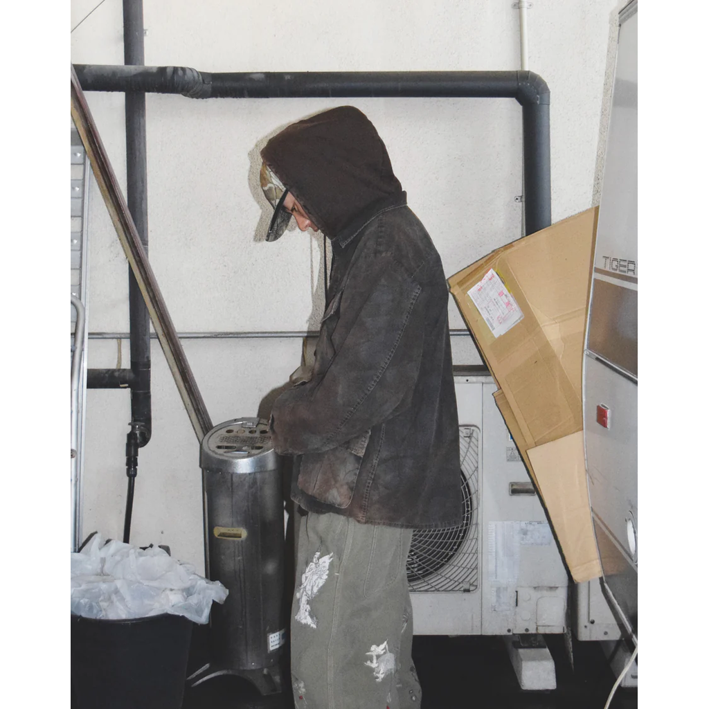 ANACHRONORM  AN374-B SULFUR DYED RIPSTOP REALTREE FATIGUE JACKET SULFUR BLACK