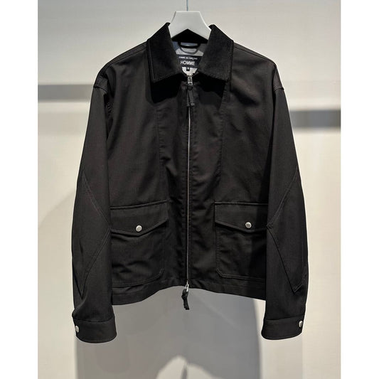 COMME des GARCONS HOMME COTTON NYLON CORDULA BLOUSON（BLACK）