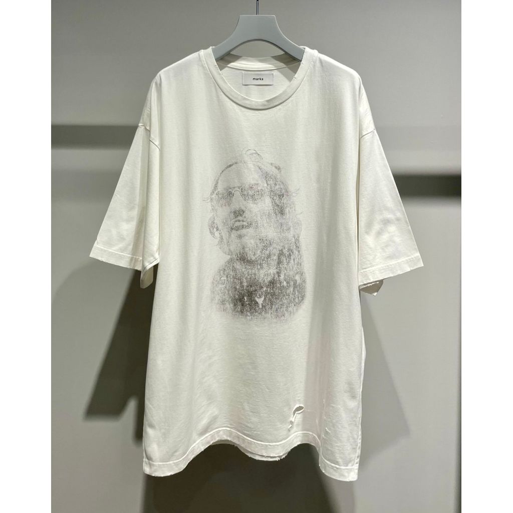 MARKA × LINEAGE CORE DAMAGE PRINT TEE