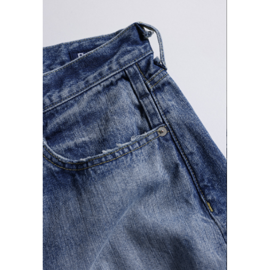 FDMTL FA26PN32H HAKAMA DENIM PANTS 10YR WASH