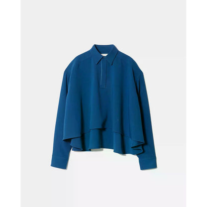 beautiful people triacetate double cloth tailcoat shirt
