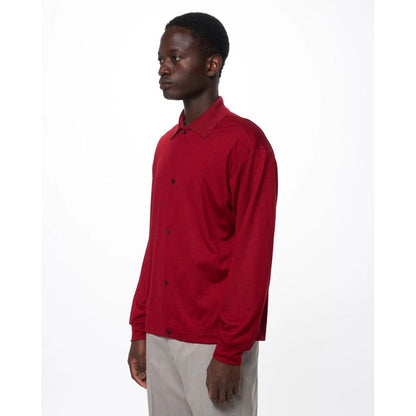 marka  Super 100s Washable Wool Jersey / Shirt Cardigan