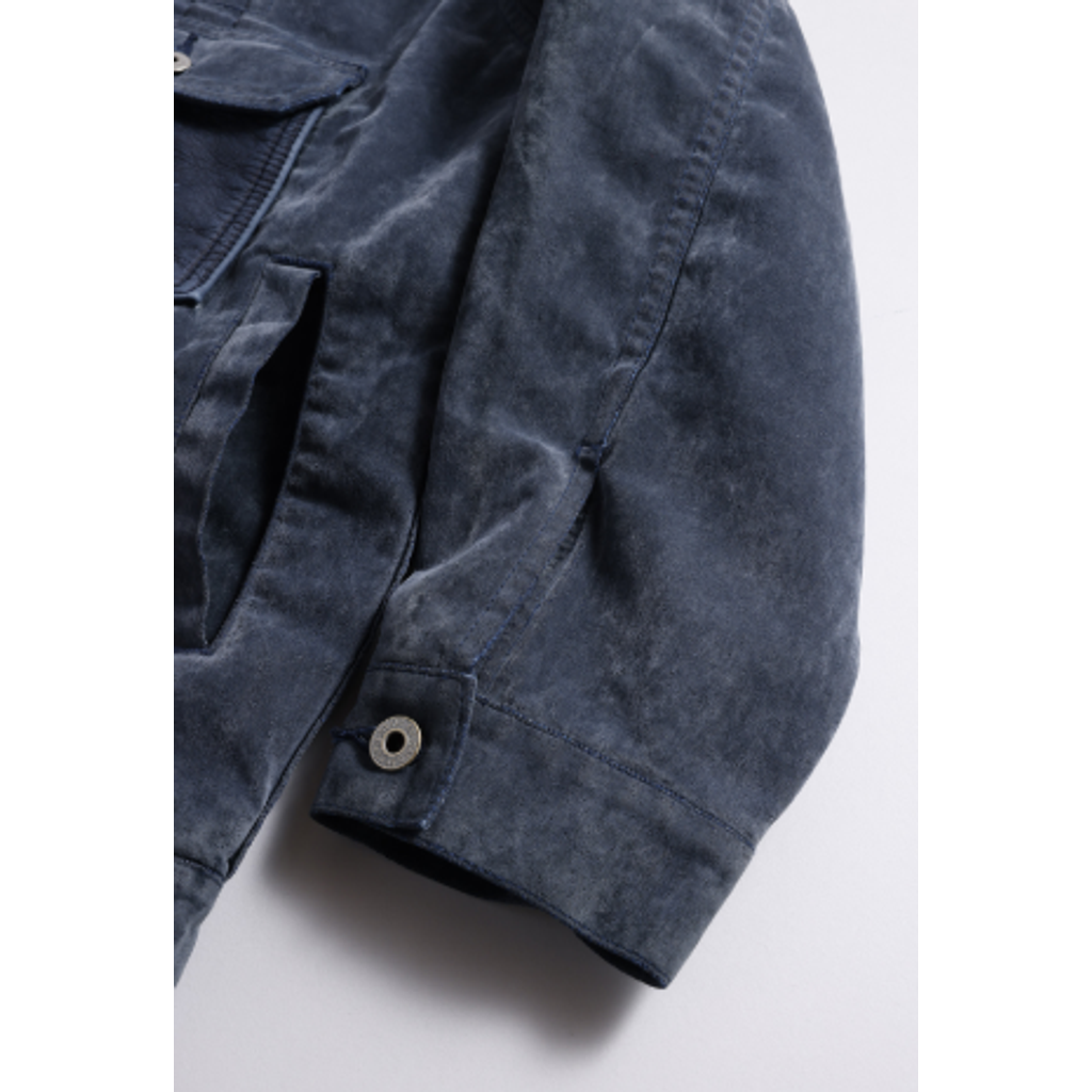 FDMTL FA26JK54U FLOCK LEATHER JACKET 3YR WASH