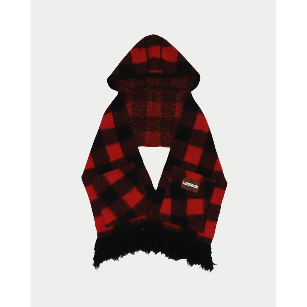 AMBERGLEAM Moist Hoodie Poncho – MAROON WEBSTORE