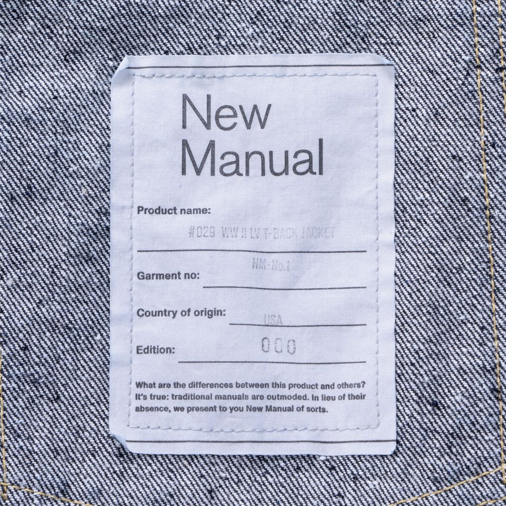 New Manual #29 WWⅡLV T-BACK JACKET