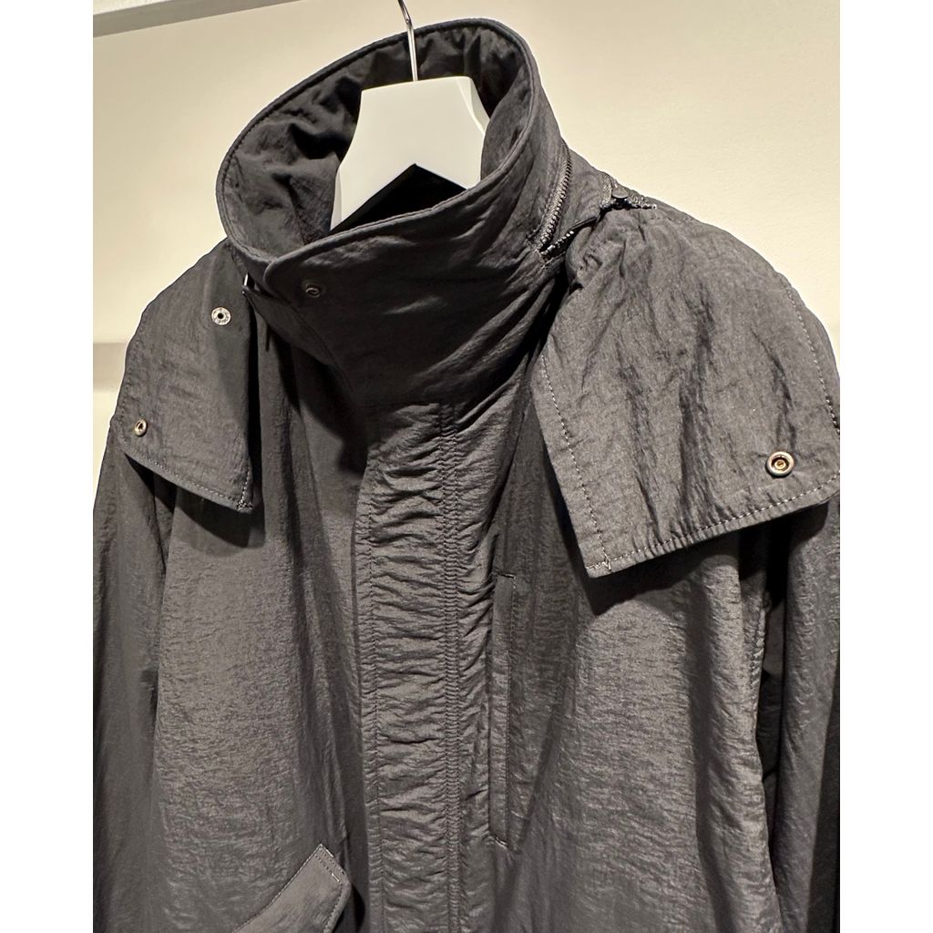 Y's for men NYLON TASLAN MOD COAT WITH THINSULATE