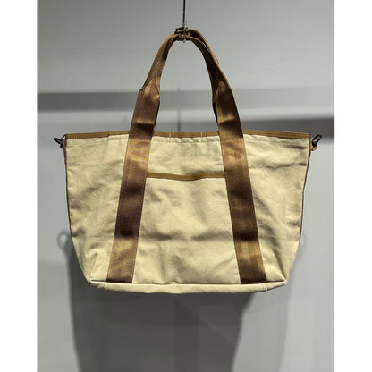 COMME des GARCONS HOMME 「BRIEFING」W-NAME COTTON CANVAS BAG（BEIGE）