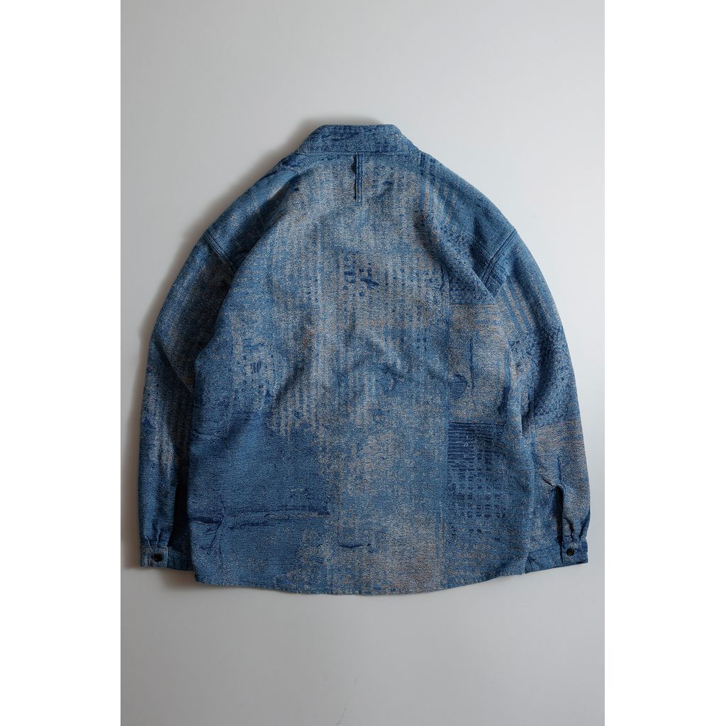 FDMTL BORO JAQUARD HAORI SHIRT 3YR WASH