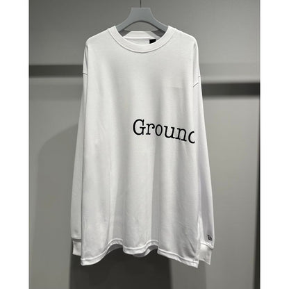 Ground Y×NEWERA(R) L/S OVERSIZED PERFORMANCE TEE WHITE