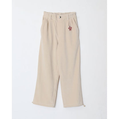AMBERGLEAM Velor Pile Tapered Pants