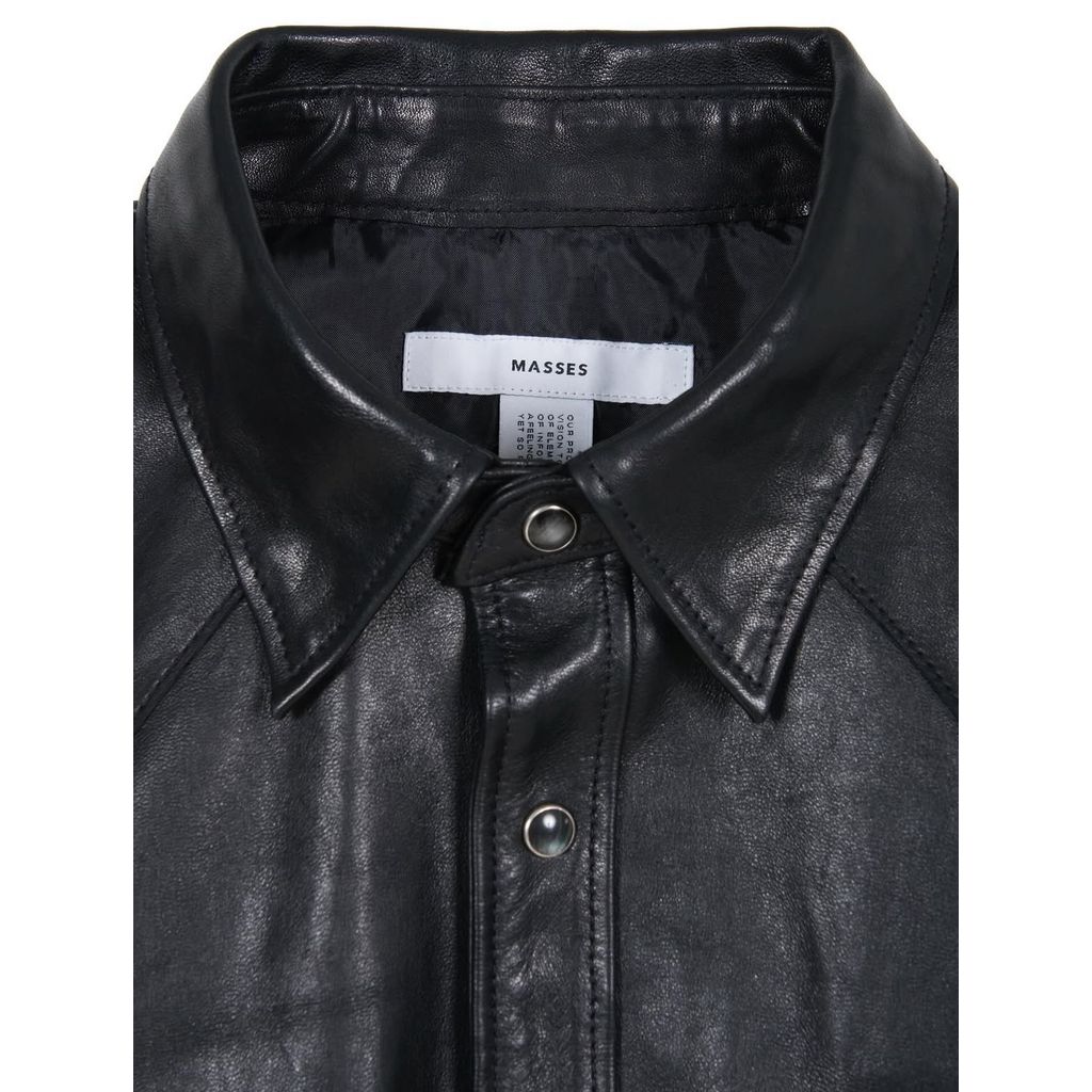 MASSES HORSE LEATHER SHIRT VINTAGE W (BLACK)