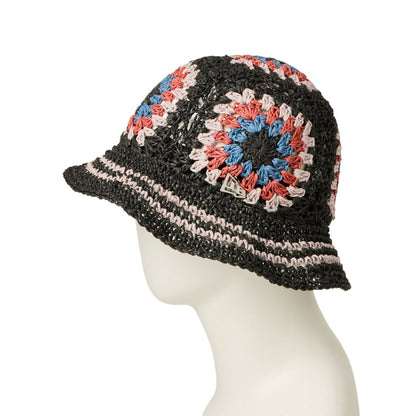 NEW ERA クロシェ ニットバケット ペーパー ブラック