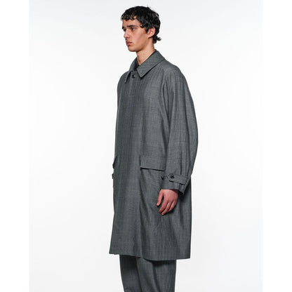 marka Tumbled Wool Serge Raglan Sleeve Coat