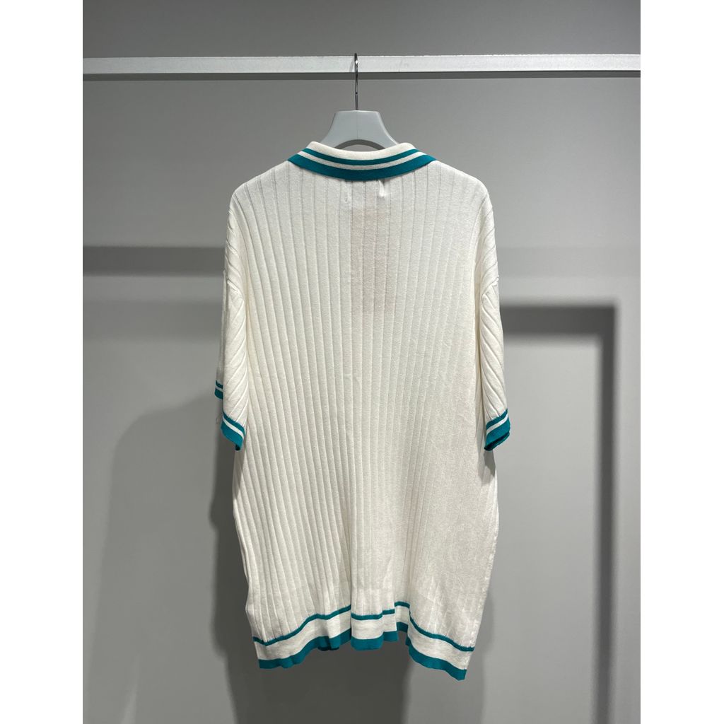 訳あり SON OF THE CHEESE Border Rib Knit Shirt