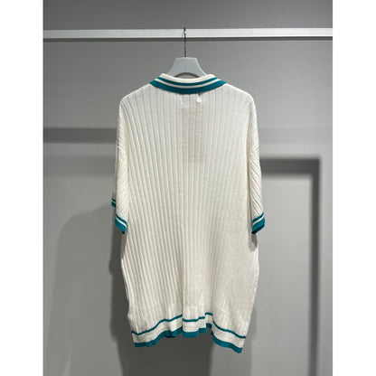 訳あり SON OF THE CHEESE Border Rib Knit Shirt