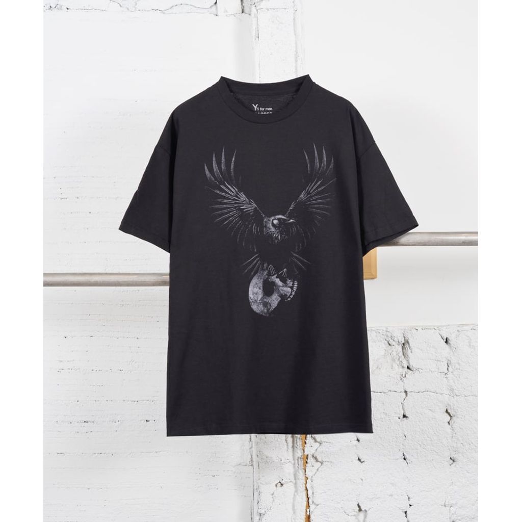 Y's for men × masses ROUND NECK SHORT SLEEVE T D-2