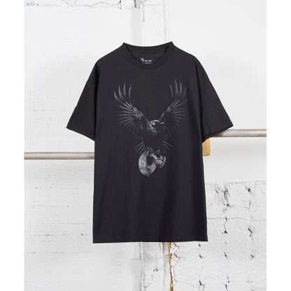 Y's for men × masses ROUND NECK SHORT SLEEVE T D-2