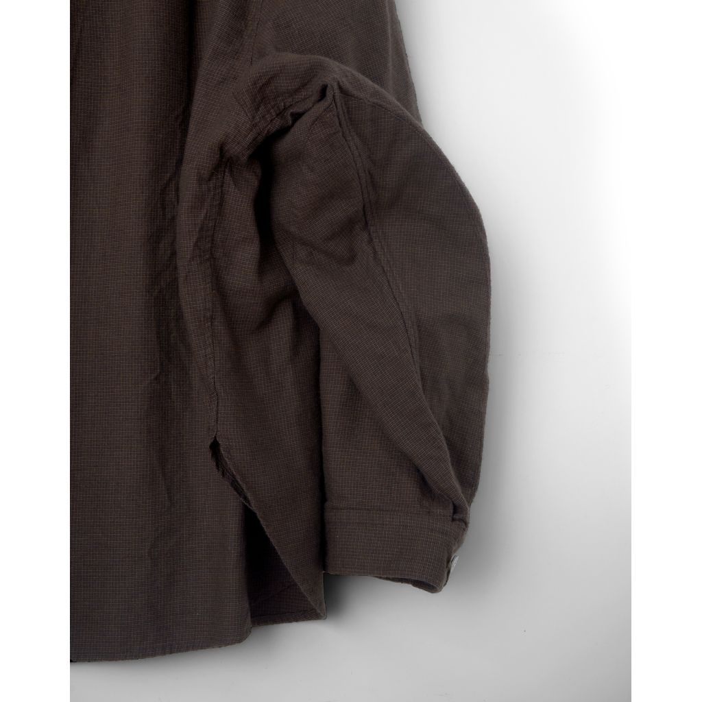 refomed WRIST PATCH WIDE SHIRT "CHECK"