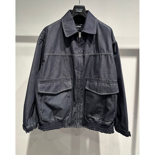 COMME des GARCONS HOMME LIGHT-OUNCE COTTON DENIM BLOUSON