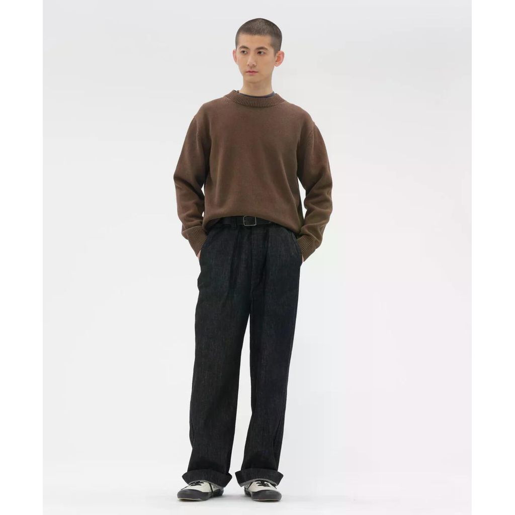 MHL. CANTON LIGHT DENIM TROUSERS