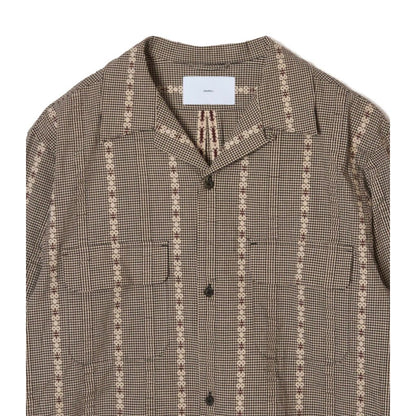 SUGARHILL DOBBY OPEN COLLAR SHIRT