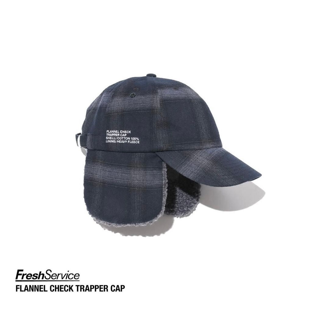 FreshService "FLANNEL CHECK TRAPPER CAP"