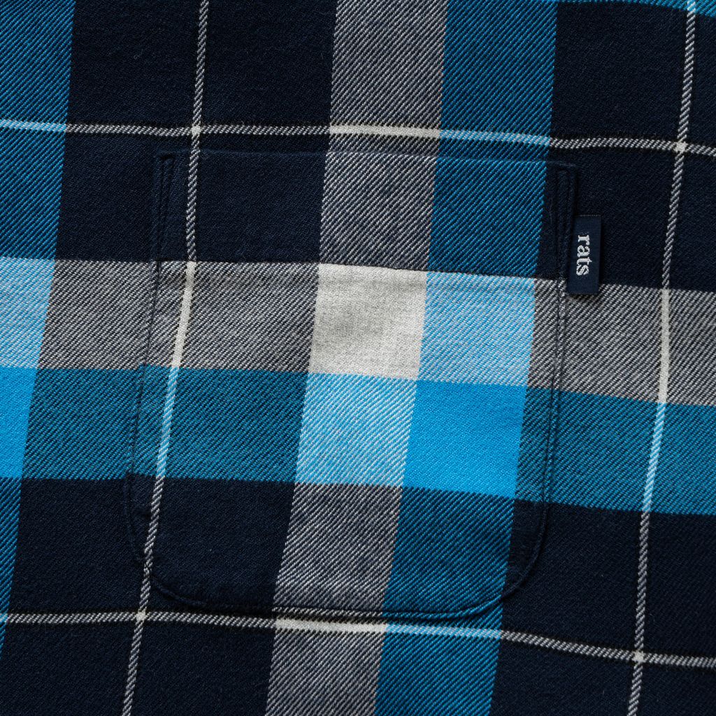 RATS COTTON RAYON CHECK SHIRT