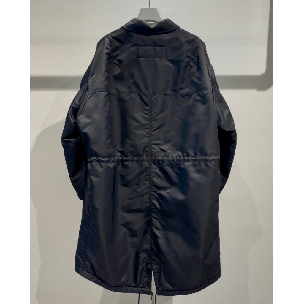COMME des GARCONS HOMME ナイロンツイル ミリタリーコート(BLACK)