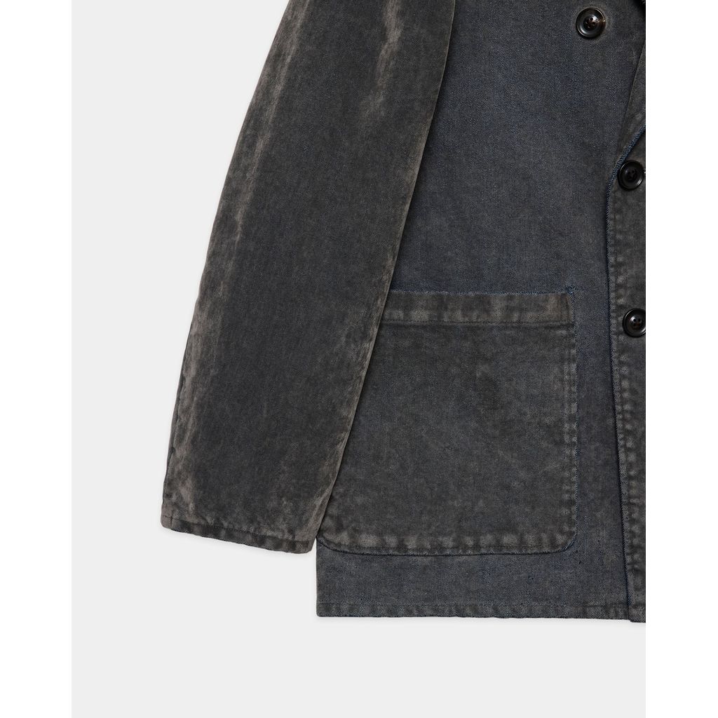 marka Velvet-Flocked Organic Cotton Denim / Relaxed Fit W.B Jacket