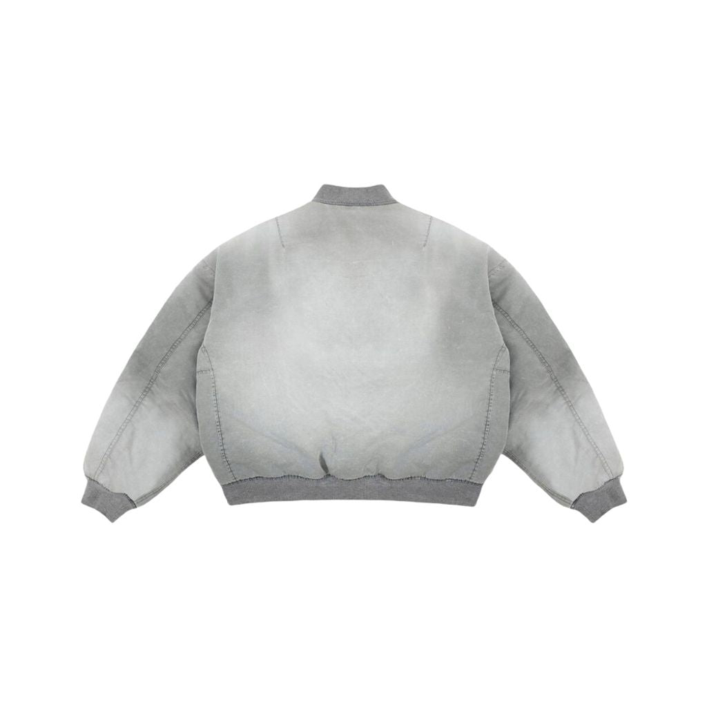 VANDY THE PINK Washed Vintage Bomber （WASHED HEATHER GREY）