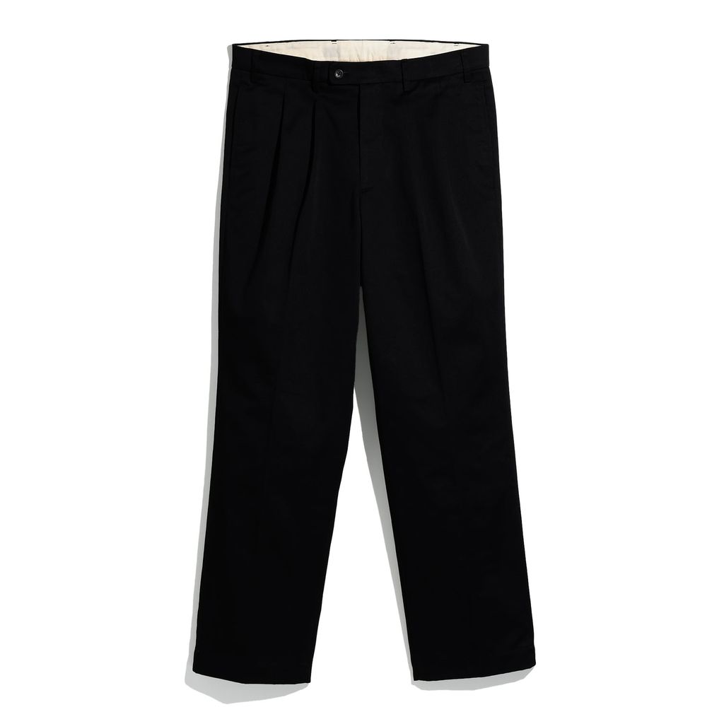 FOUNDOUR T/C TWILL TUCK TROUSERS