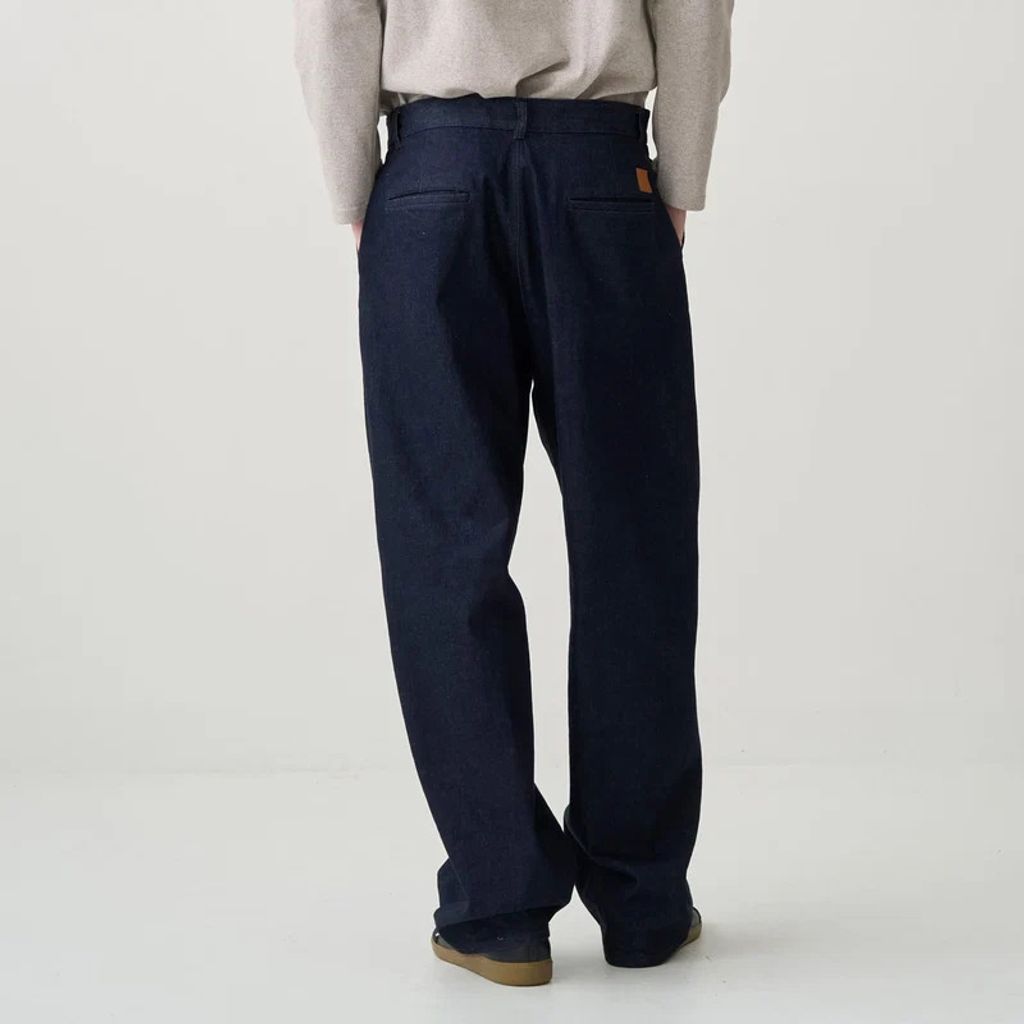 ORCIVAL OR-E0301 SGG-R Men's Denim Wide Curve Pants Indigo Navy